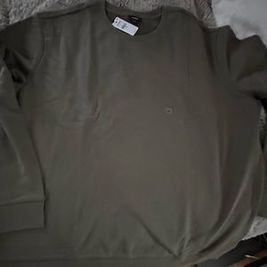 Nwt - EXPRESS XXL COTTON TERRY CREW NECK SWEATSHIRT COLOR - OLIVE